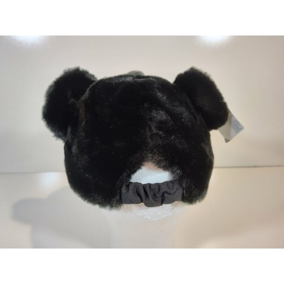 Wild Republic Plush Black Bear Hat Elastic Strap Youth O/S Adult Small NWT - Picture 3 of 7